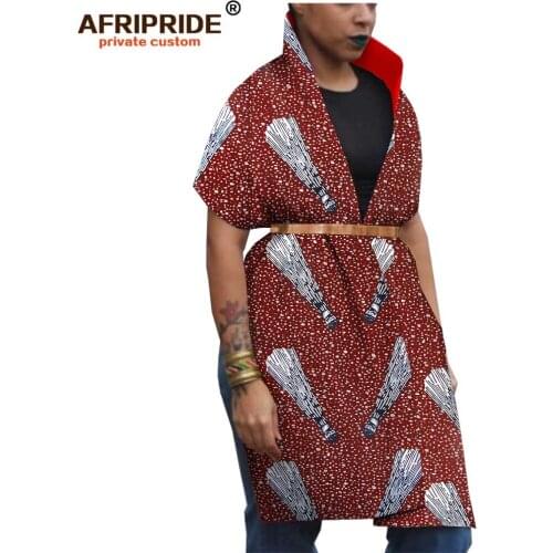 2019 dashiki african dresses for women with blelt kimono african ankara sexy dress african bazin fabric AFRIPRIDE A1925020
