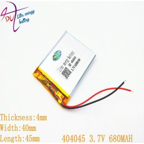 353945 354045 3.7V 680mah battery 404045 rechargeable battery MP3 MP4 rechargeable batteries rechargeable battery