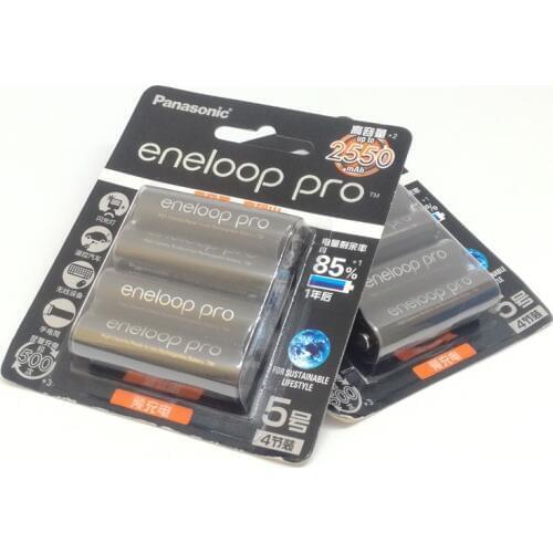 28pcs/lot New Original Battery For Panasonic Pro AA 2550mAh 1.2V NI-MH Camera Flashlight Toy Pre-Charged Rechargeable Batteries