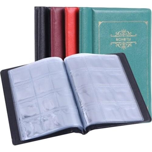120 Pockets Coins Collection Album Book Coin Holder Albums Collecting Money Organizer Mini Penny Coin Storage Bag Gifts WWO