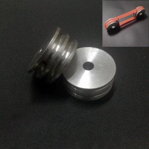 Aluminum pulley, double slot motor, motor shaft drive wheel, automatic transmission wheel, top wire stock
