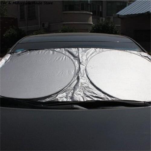 Car Sun Shade Full Set For Front Window Sunshade Foldable Jumbo Visor Sun Shade Windshield Cover