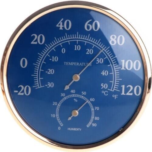 Large Round Thermometer Hygrometer Temperature Humidity Monitor Meter Gauge for House Office Garden wholesale