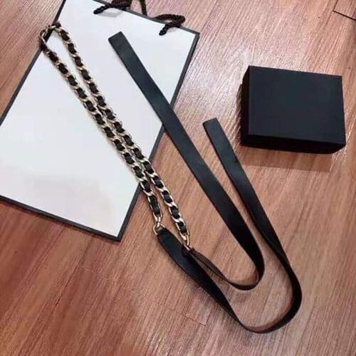 2021 Hot Brand Fashion Jewelry Women Vintage Chain Leather Link Chain Belt Necklace Party Fine Fashion Jewelry Belt Long Chain