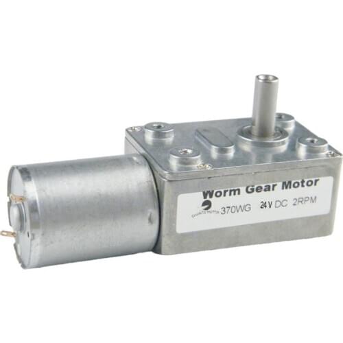CHANCS 370WG 24V DC 2RPM Turbine Electric Gearbox Motor With Metal Gear Reducto For Automation Equipment