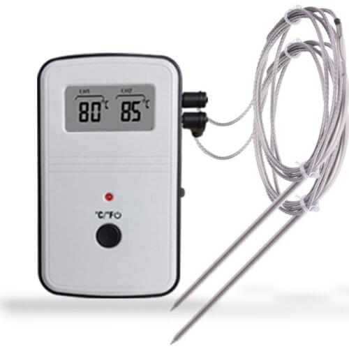 Digital BBQ Thermometer Wireless Kitchen Oven Food Cooking Meat Barbecue Grill Temperature Meter Timer Alarm with Dual Probe