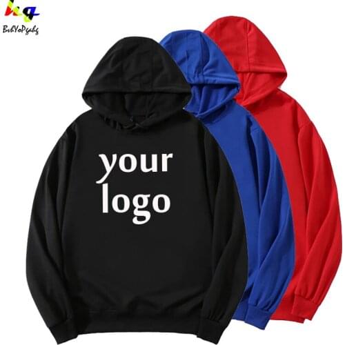 Design Your Own Logo Picture Team Name Men and Women Fashion Hoodie Sweatshirt Casual Hoodie Street Wear Sweatshirt Jacket 4XL
