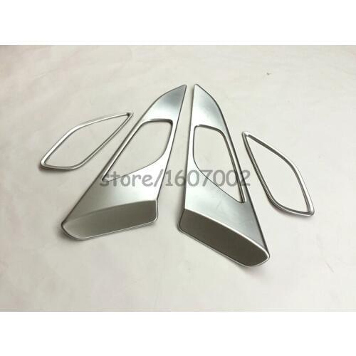 FOR 2014 2015 2016 MAZDA 3 AXELA CHROME INNER DOOR HANDLE COVER BEZEL GARNISH TRIM INSIDE FRAME BOWL CATCH 4PCS/SET ACCSSORIES