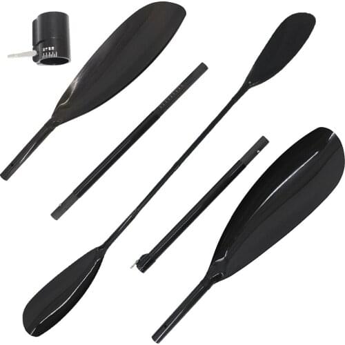 KJG 4 Pieces Professional Manufacture Cheap Full Carbon Fiber Kayak Paddle With Aluminium Adjuster