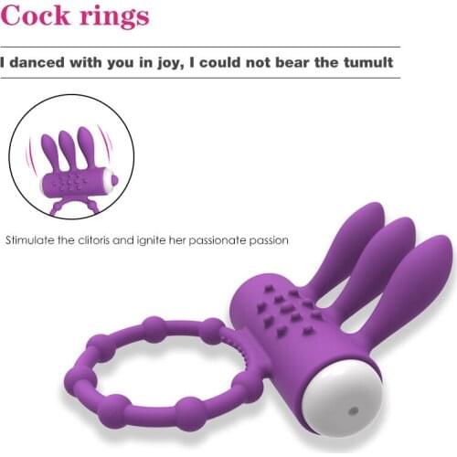 Cock Ring Vibrator Penis ring Massager Penis Clitoral Stimulation Sex Toys for Man Clitoris Stimulator Toys For Companion