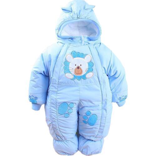 Autumn & Winter Newborn Infant Baby Clothes Fleece Animal Style Clothing Romper Baby Clothes Cotton-padded Overalls CL0437
