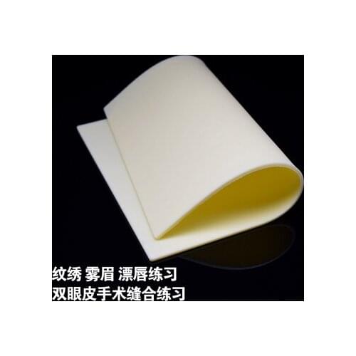 Tattoo skin wound suture silicone skin simulation exercise leather anti-dermal double eyelid embedding line training model