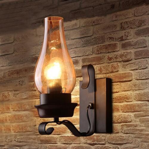 Loft wall lights industrial decor wood living room aisle corridor bedroom lamp monkey lamp