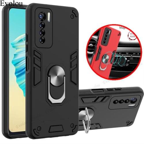 Magnetic Stand Case For infinix Hot 10S 9 Play Smart 4 Hybrid Armor Shockproof Cover For Tecno Spark 7 6 Camon 17 Pro 16 Prime