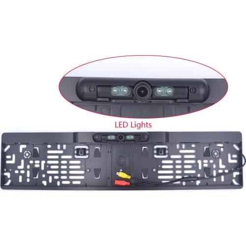 New Car Reversing Camera License Plate Frame Rear View Camera RAC DC12V Night Vision Backup Parking Camera 170 Wide Angle HD