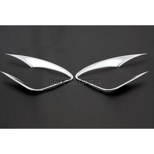 Front fog light frame foglamp cover trim 2pcs For Mazda CX-5 2012 2013 2014 2015