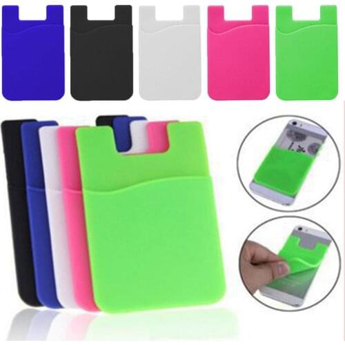 Tight Adhesive Sticker Back Cover Card Holder Pouch For Phone Cell Phone