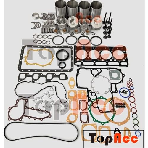 Bearing 60mm) Overhual Rebuild Kit V2203 With Piston Rings Full Gasket Set Bearing Valves For Kubota Diesel Engine Bobact 7753