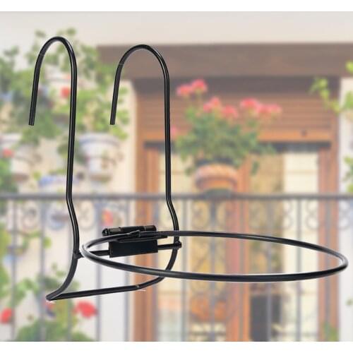 Hanging Flower Pot Holder Round Shelf Hanger Garden Decoration Arts Indoor Outdoor