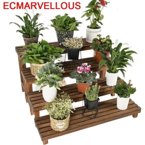 Plantas Indoor Rak Bunga Table Plantenstandaard Terraza Etagere Pour Plante Balcony Flower Shelf Rack Dekoration Plant Stand