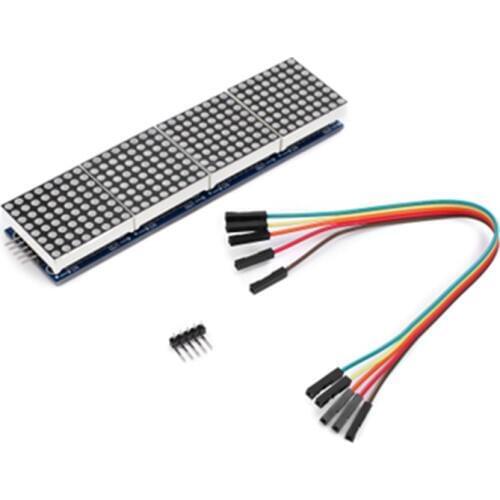 LED display MAX7219 Dot Matrix Module Microcontroller 4 In One Display with 5P Line 4 in 1 Red/Green