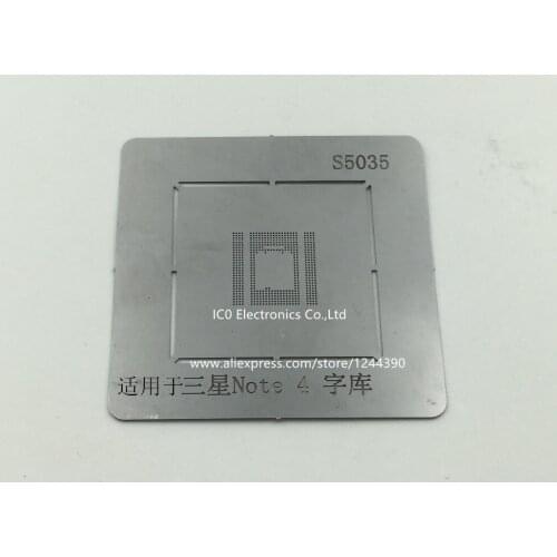 For Samsung Note4 emmc BGA Stencil KMR210008M-A805 BGA Direct Heating Stencil BGA reballing Template S5035