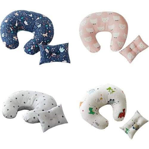 Newborn Baby Feeding Pillow Maternity Infant Nursing Breastfeeding U-Shaped Cotton Cushion