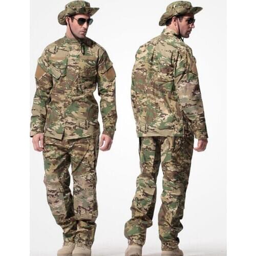 USMC BDU Inspired Military Tactical Hunting Airsoft Combat Gear Training Uniform sets Shirt + Pants A-TACS FG Multicam ACU