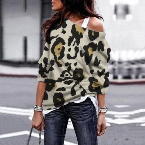 Y2K Autumn Fashion Polka Dot Printed Oversized T-shirt Vintage Clothes Sexy & Club Top Women Off the Shoulder Long Sleeve Tees