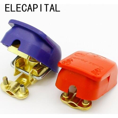 Quick Release Battery Terminals Clamps Connectors 12V ONE Pair Car Caravan Van Motorhome ON / OFF Snap on