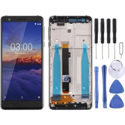 LCD Screen and Digitizer Full Assembly with Frame & Side Keys for Nokia 3.1 TA-1049 TA-1057 TA-1063 TA-1070