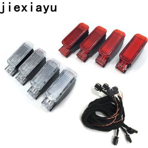 1set Door Warning Light Set For A3 A4 A5 A6 Allroad Quattro 7 8 Q3 Q5 TT R8 8KD 947 415 C 8KD 947 411 8KD947415C 8KD947411