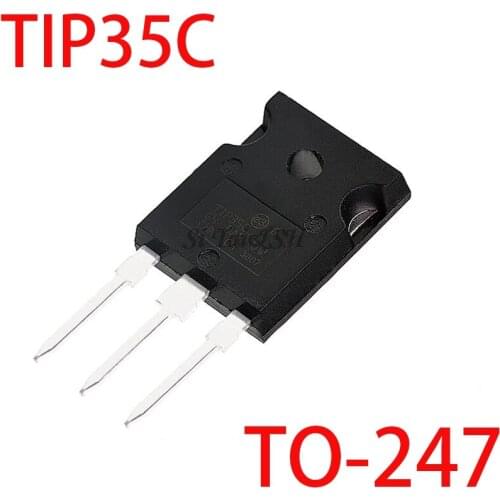 10PCS TIP35C TIP35 25A 100V TO-3P Power amplifier tube IC