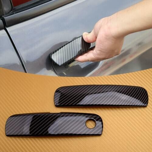 2Pcs/Set Car Exterior Door Handle Trim Cover Fit For Dodge Challenger 2012 2013 2014 2015 2016 2017 2018 2019