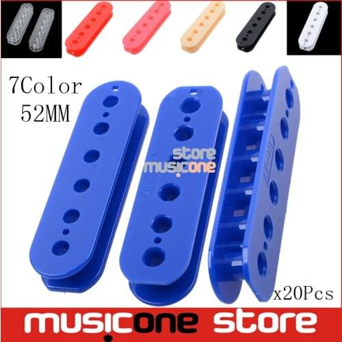 20Pcs Multi Color 50mm Guitar Screw Pickup Cover Bobbin for Electric Guitar Humbucker Double Coil Pickup lnternal Model Cover