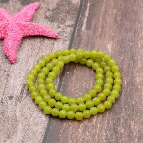 3 Layers Genuine Olive Green Bracelet Natural Stone Jades Olivine Peridot Gifts Round Beads Bracelets Bangles Jewelry 21" A974