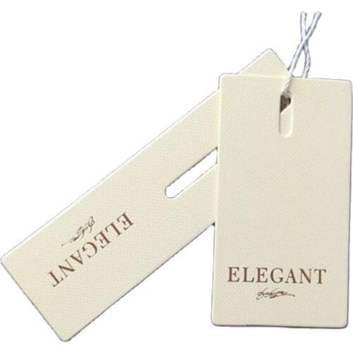 High Quality Custom Private Brand Name Logo Design special Paper Hang Tags for Jeans