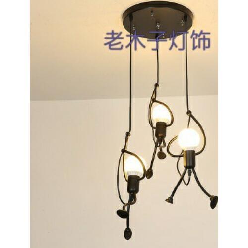 Nordic children chandelier creative simple personality industrial wind tea shop shop aisle window art lights