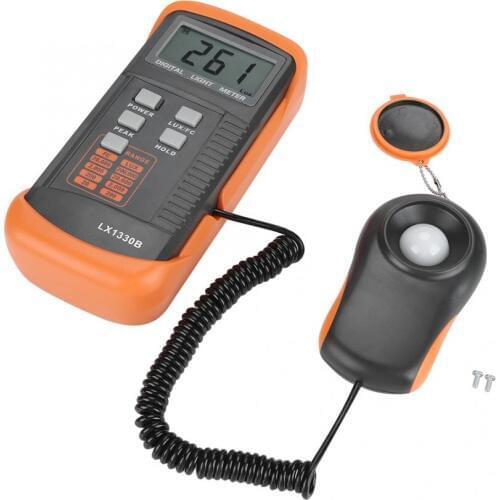 Hot Sale Digital Luxmeter LCD Display Light Meter 0-200,000 Testing Illuminometer High Precision Light Meter Measuring Tool