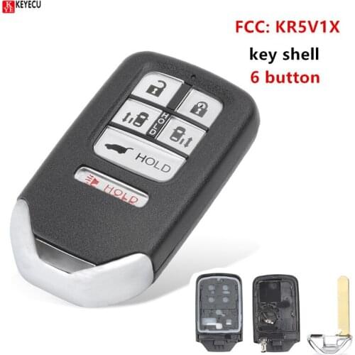 Keyecu New Replacement Remote Key Shell Fob 6 Button for Honda Odyssey 2014 2015 2016 2017 FCC: KR5V1X