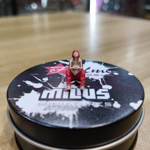 1:64 Doll Street Girl for Diecast Vehicle Models Toys Parts Scene Accessories Ornaments Collection Display Gifts Souvenir