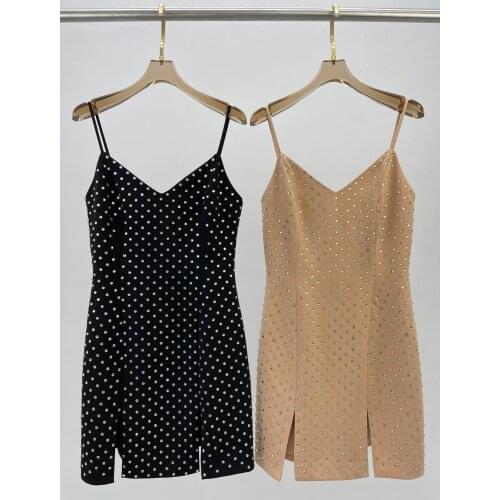 Summer Sexy 2021SS Women Diamonds Sleeveless Strapless Dress 2 Color For Ladies Ddxgz2 5.11