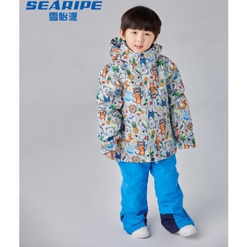 Boy Ski Jacket and Pant Winter Warm Skiing Suit Windproof Outdoor Children Clothing Set Kids Snowboard jacket Sets For Boys