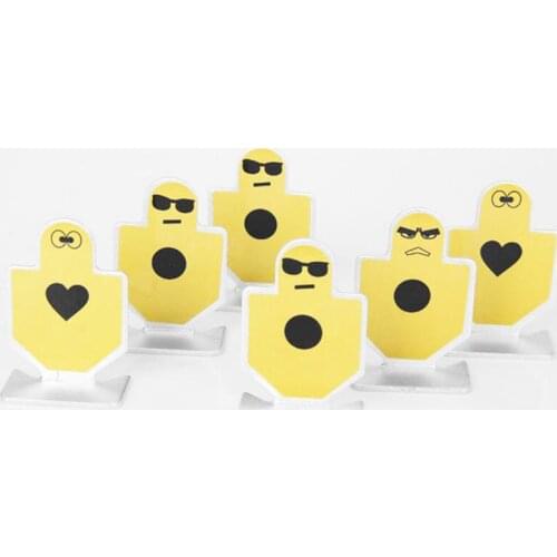 Metal Airsoft Shooting Target Standing Army Style (6pcs/pack) Paintball Accessories for Practicing Shooting Outdoor Hunting