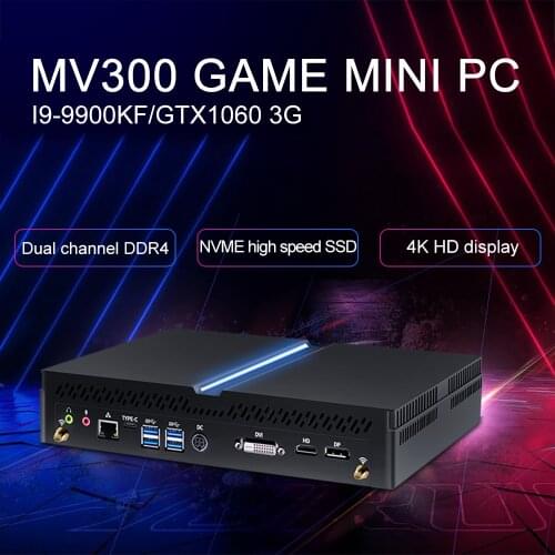 MSECORE Intel Core Mini PC I9 9900KF GTX1060 3G Gamer Dedicated Card DDR4 Gaming Windows 10 Linux Desktop Computer DP HDMI WIFI