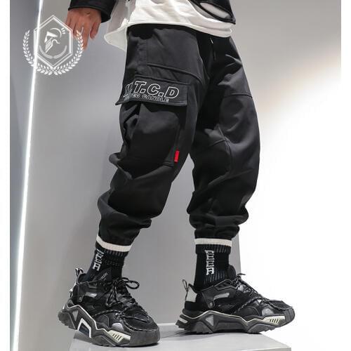 Men Loose Safari Style Pants Fleece Heavyweight Harem Jogger Pants Fashion Ankle-Length Hip Hop Pants