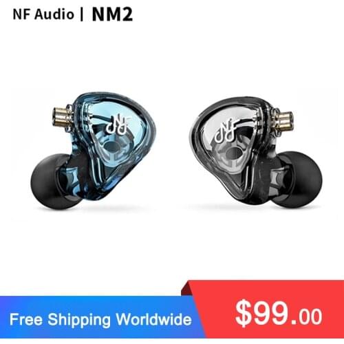 NF Audio NM2 Dual Cavity Dynamic In-ear Monitor Earphone with Adaper(6.35 to 3.5) 2 Pin 0.78mm Detachable Cable IEM