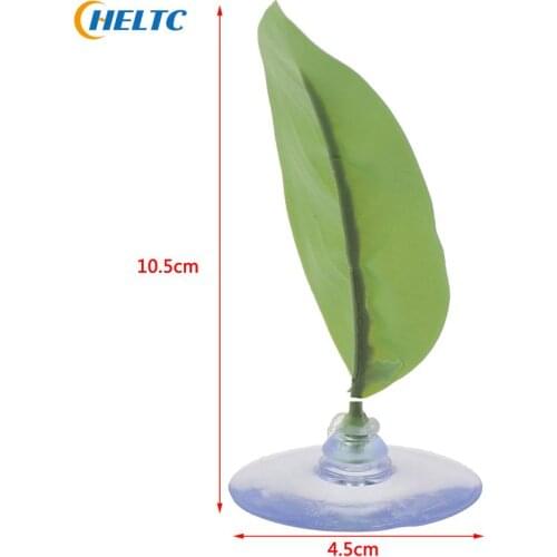 New 1PCS Artificial Leaf Fish Tank Aquarium Betta Fish Rest Spawning Ornamental Plant Betta Fish Play Relax Hide Leaf Hammock