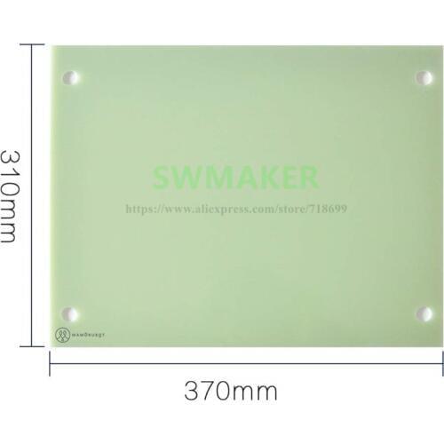 310x370x3mm 3D Printer Platform Polypropylene Build Plate Polyglass w/ Screw Holes for Tevo Tornado 3D Printer Easy to Remove