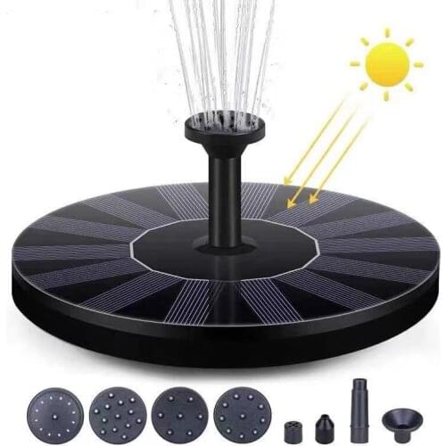 Floating Solar Fountain Garden Waterfall Fountain Pool Pond Bird Bath Solar Panel Powered Fountain Water Pump Garden Decoration